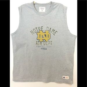 Notre Dame Football T-Shirt Sleeveless by Champion